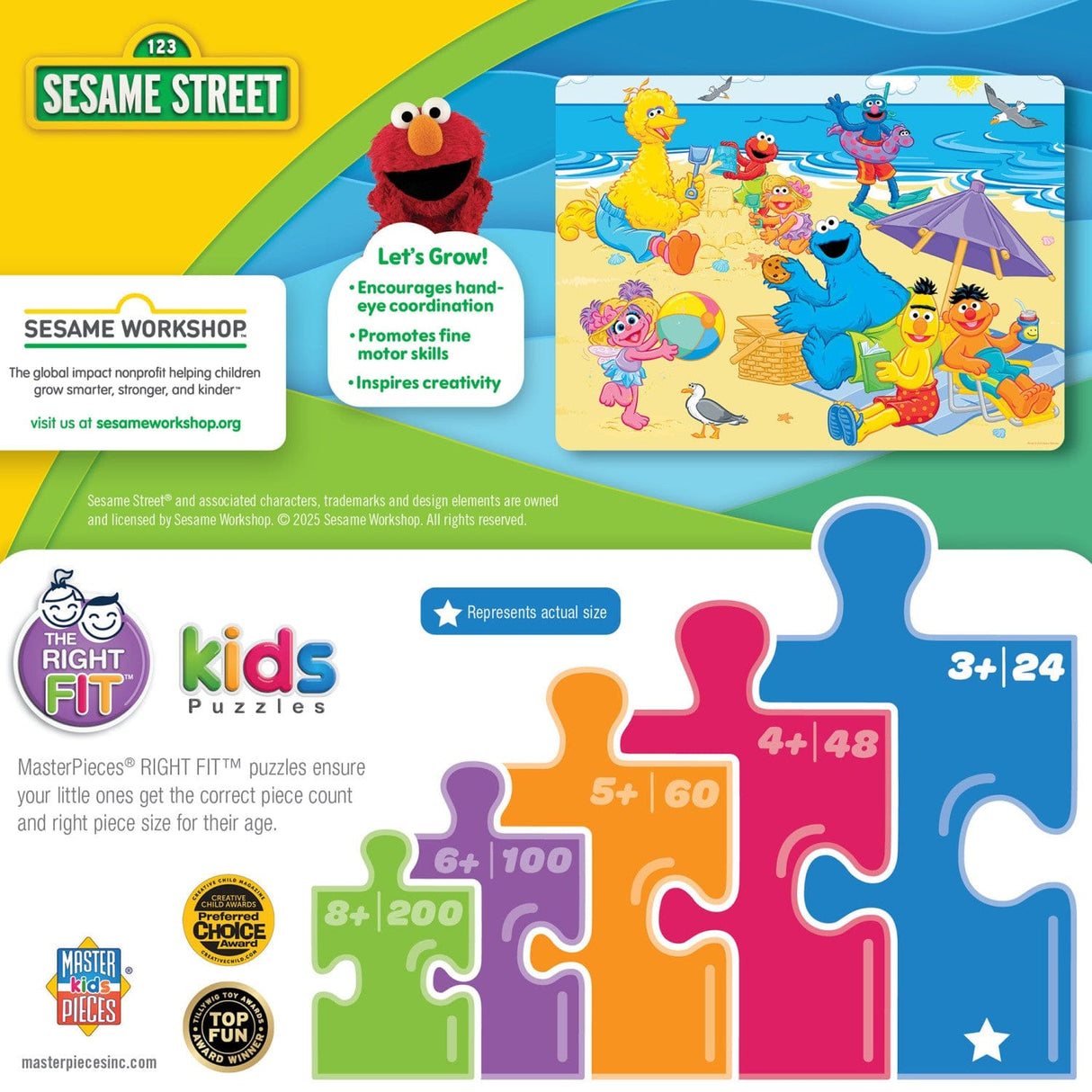 Sesame Street - Beach Day 24 Piece Jigsaw Puzzle