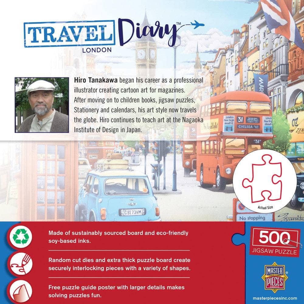 Travel Diary - London 500 Piece Jigsaw Puzzle