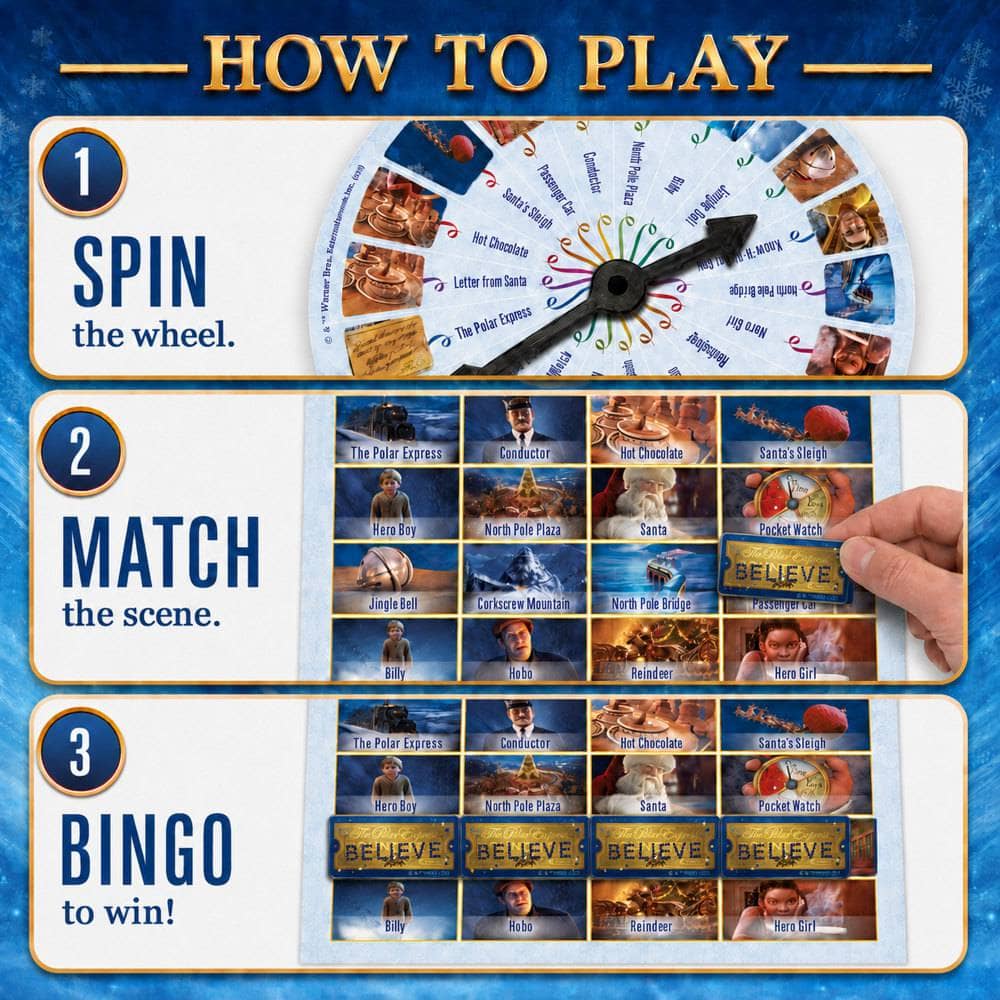 The Polar Express Bingo Game