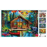 Stained Glass - Cabin Spectrum 1000 Piece Jigsaw Puzzle