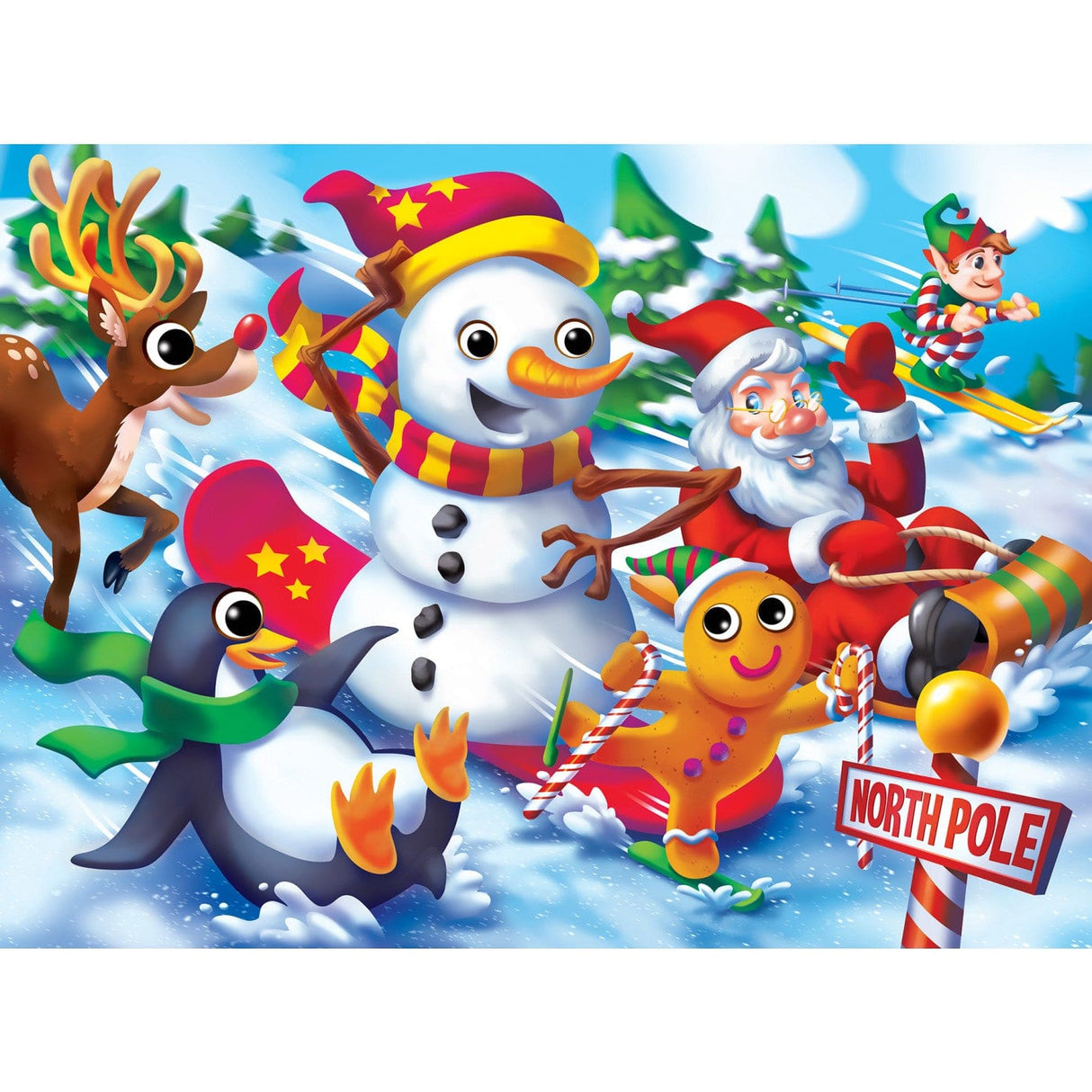 Googly Eyes Christmas 48 Piece Jigsaw Puzzle
