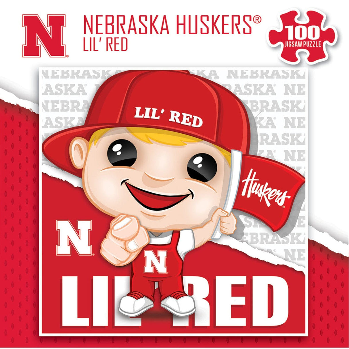 Nebraska Cornhuskers - NCAA Mascot 100 Piece Jigsaw Puzzle