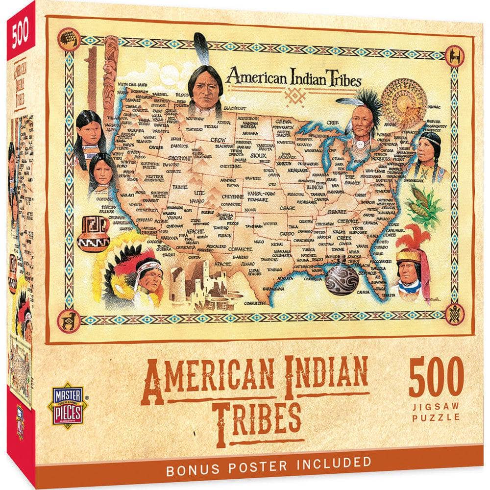 American Indian Tribes 500 Piece Jigsaw Puzzle