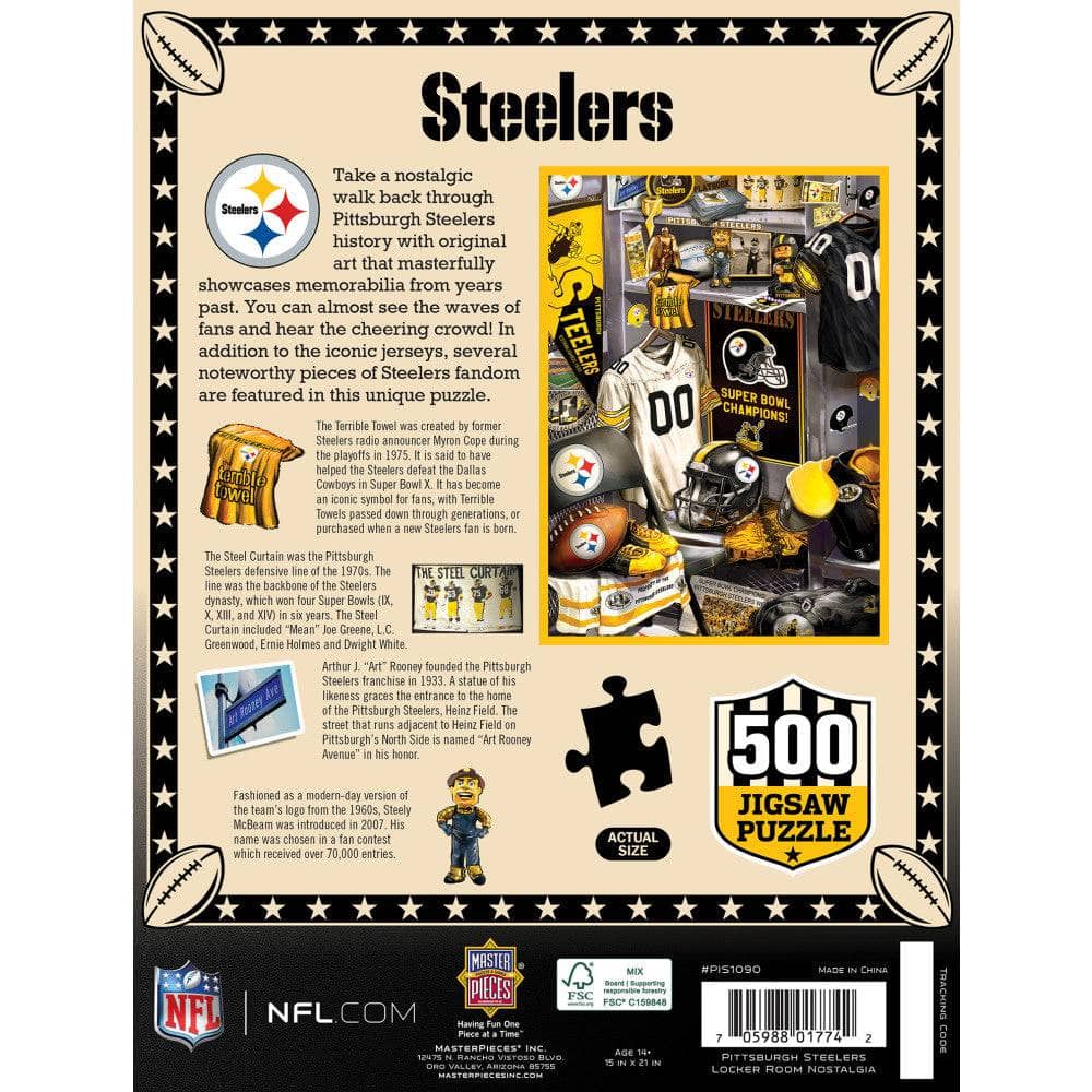 Pittsburgh Steelers - Locker Room 500 Piece Jigsaw Puzzle