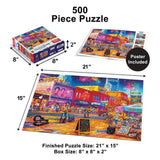 Travel Diary - Honky-Tonk Harmony 500 Piece Jigsaw Puzzle