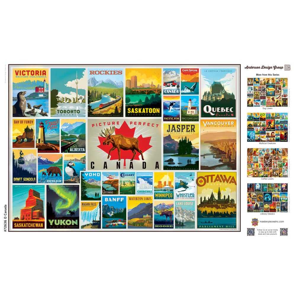 Vintage Posters - O Canada 1000 Piece Jigsaw Puzzle