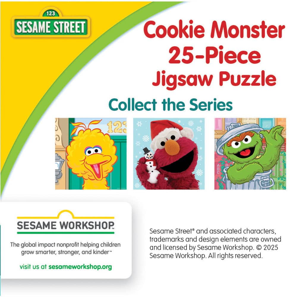 Sesame Street Holiday - Cookie Monster 25 Piece Jigsaw Puzzle