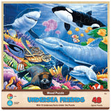 Wood Fun Facts - Undersea Friends 48 Piece Wood Jigsaw Puzzle