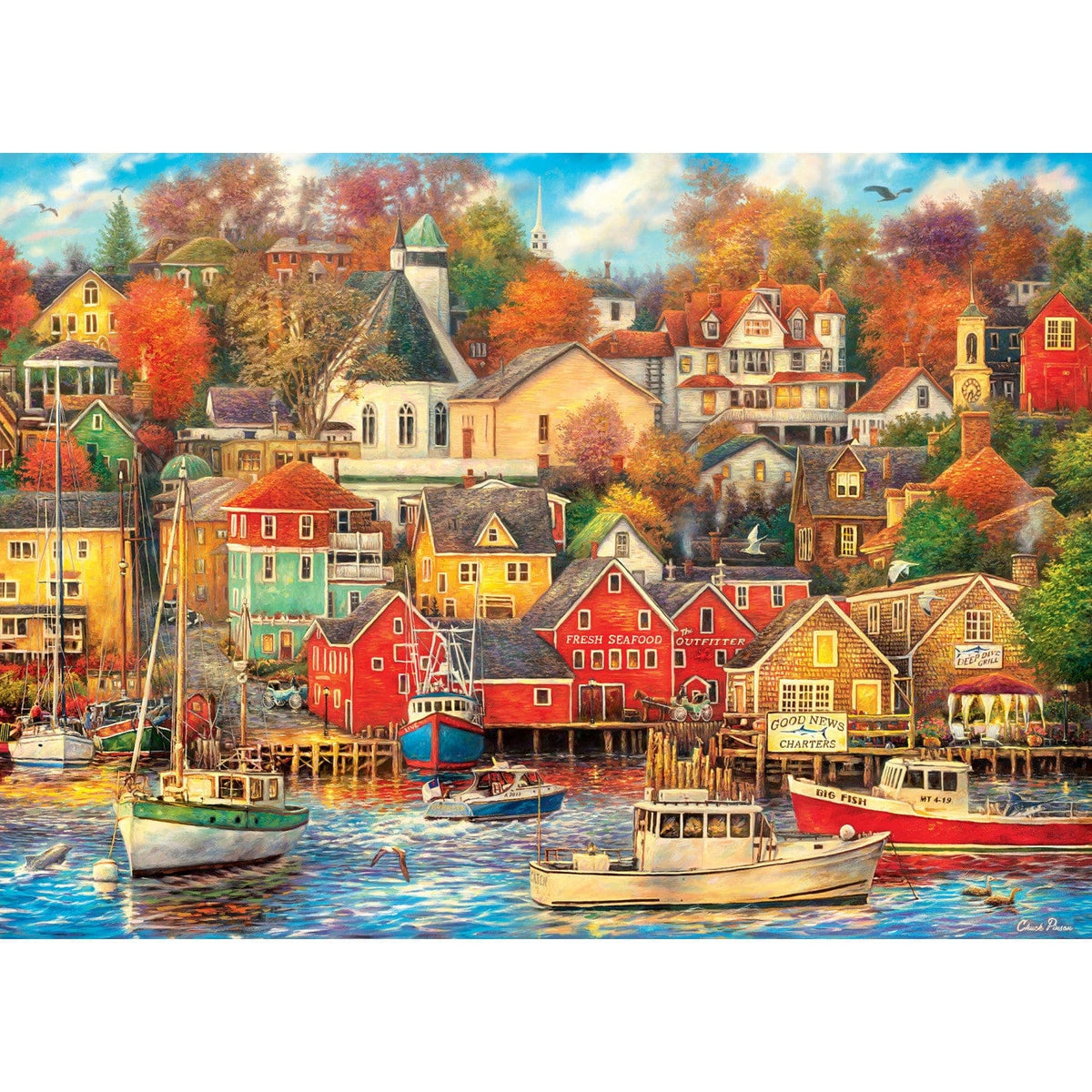 Art Gallery - Good Times Harbor 1000 Piece Jigsaw Puzzle