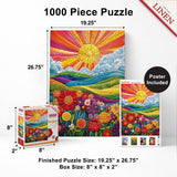 Quilted - The Blooming Horizon 1000 Piece Jigsaw Puzzle