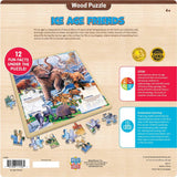 Wood Fun Facts - Ice Age Friends 48 Piece Wood Jigsaw Puzzle