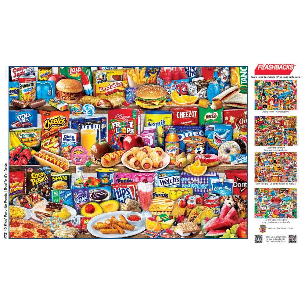 Flashbacks - Kids Favorite Foods 1000 Piece Jigsaw Puzzle