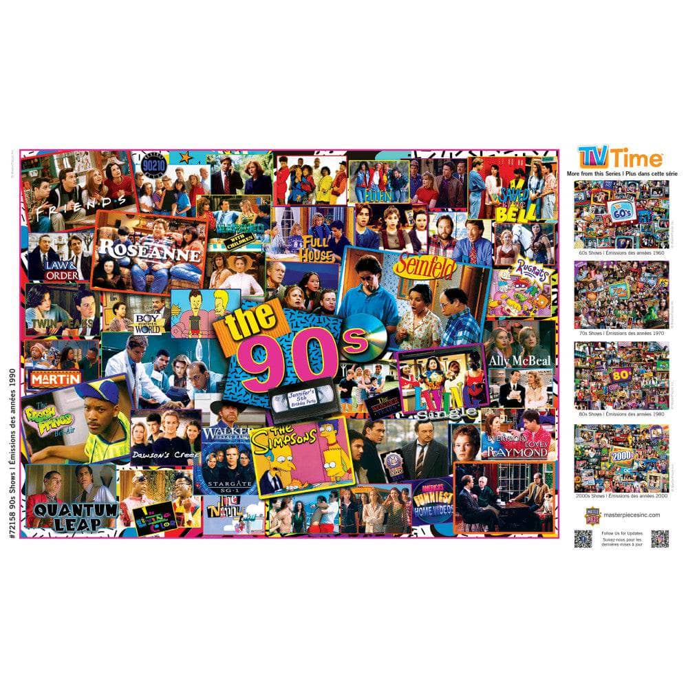 TV Time - 90's Shows 1000 Piece Jigsaw Puzzle