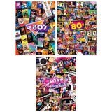 Decades - The 80's 500 Piece Jigsaw Puzzles 3-Pack