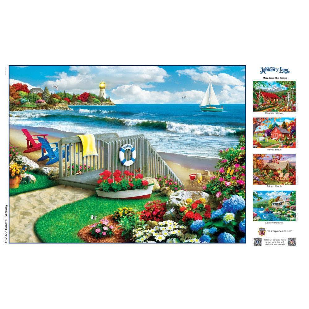 Memory Lane - Coastal Getaway 300 Piece EZ Grip Jigsaw Puzzle