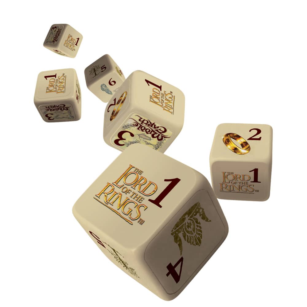 Lord of the Rings 6 Piece D6 Gaming Dice Set