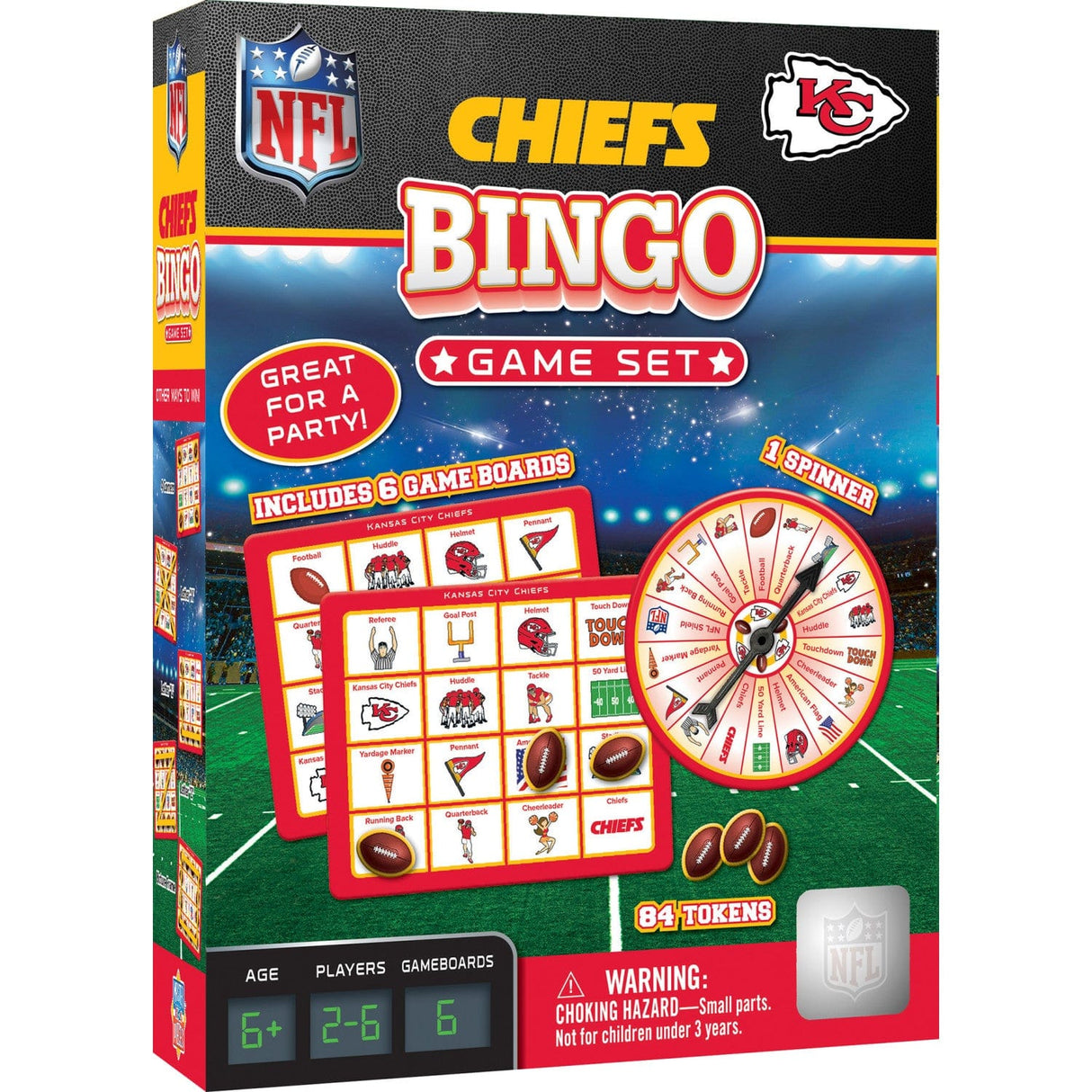 Kansas City Chiefs NFL Bingo Game