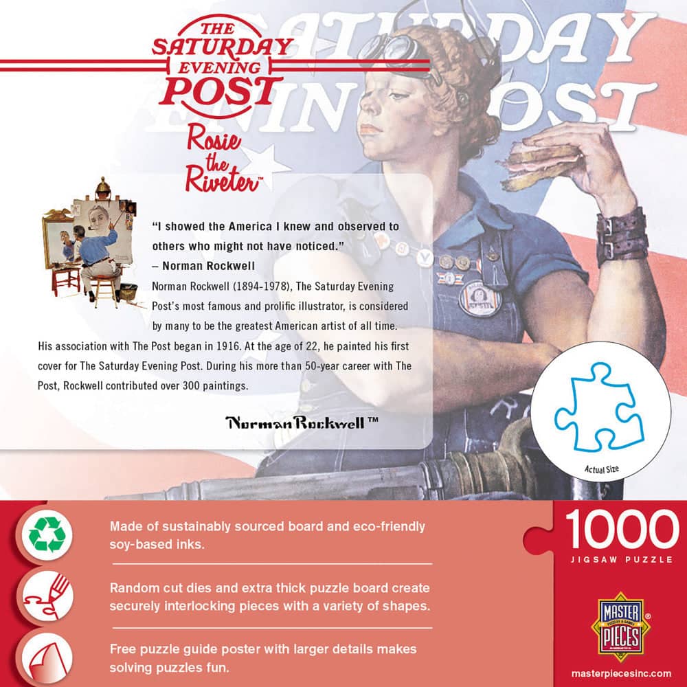 Saturday Evening Post - Rosie the Riveter 1000 Piece Jigsaw Puzzle