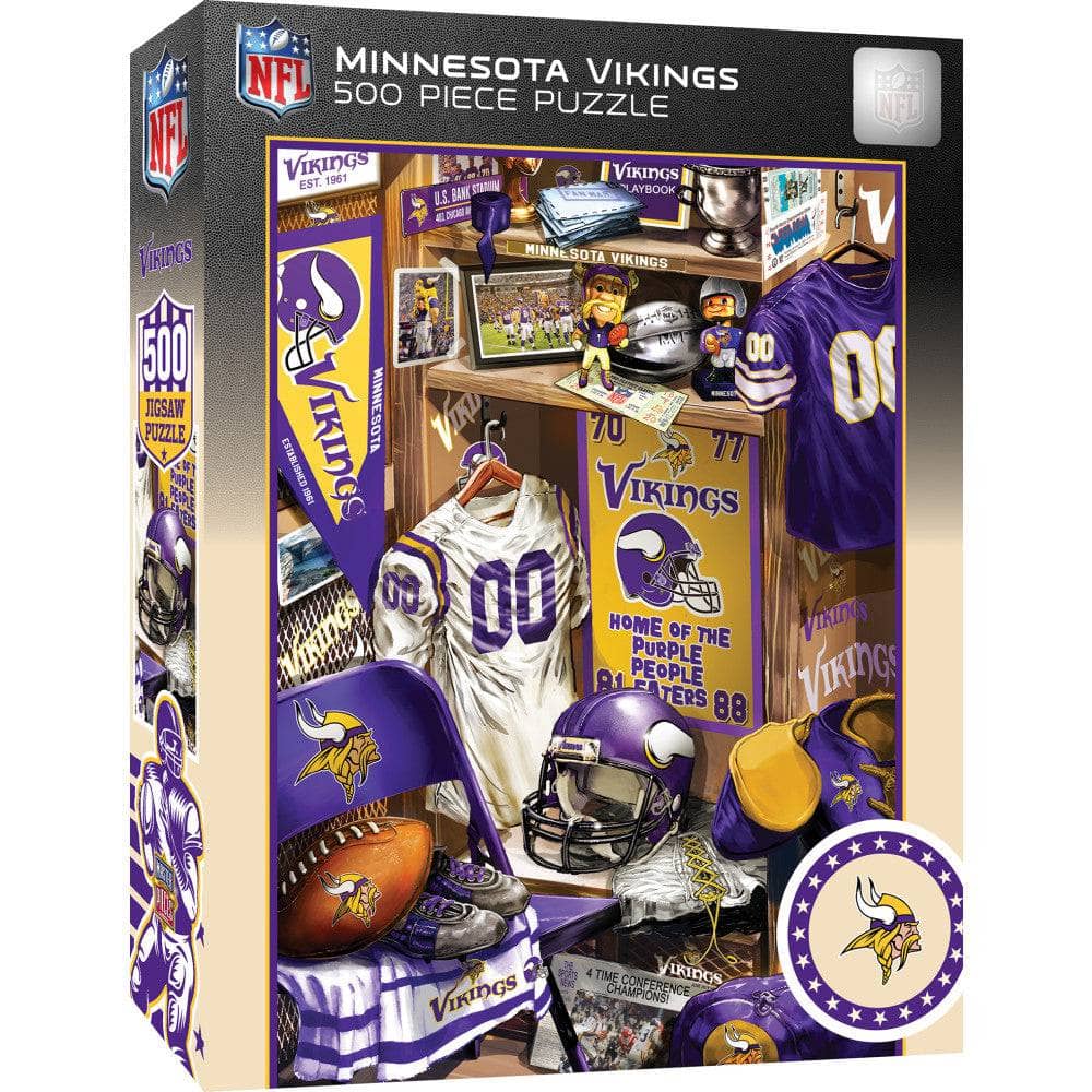 Minnesota Vikings - Locker Room 500 Piece Jigsaw Puzzle
