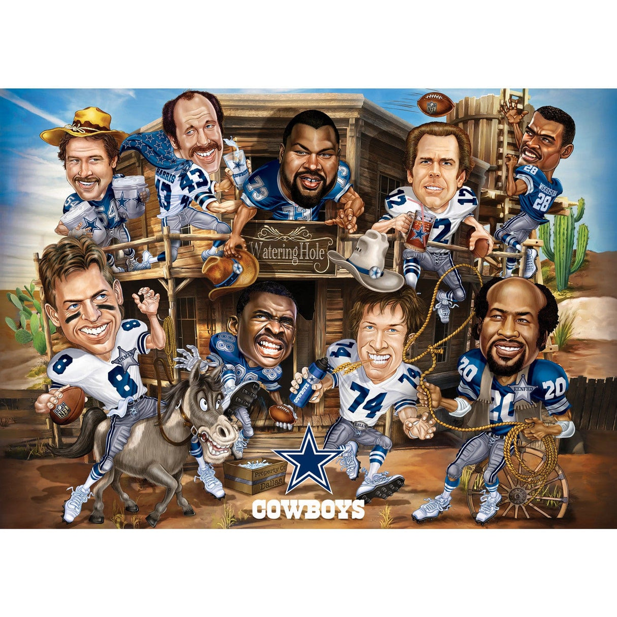 Dallas Cowboys - All-Time Greats 500 Piece Jigsaw Puzzle