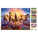 Glow in the Dark - Wild Stallions 300 Piece EZ Grip Jigsaw Puzzle