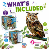 Owl 100 Piece Shaped Jigsaw Puzzle