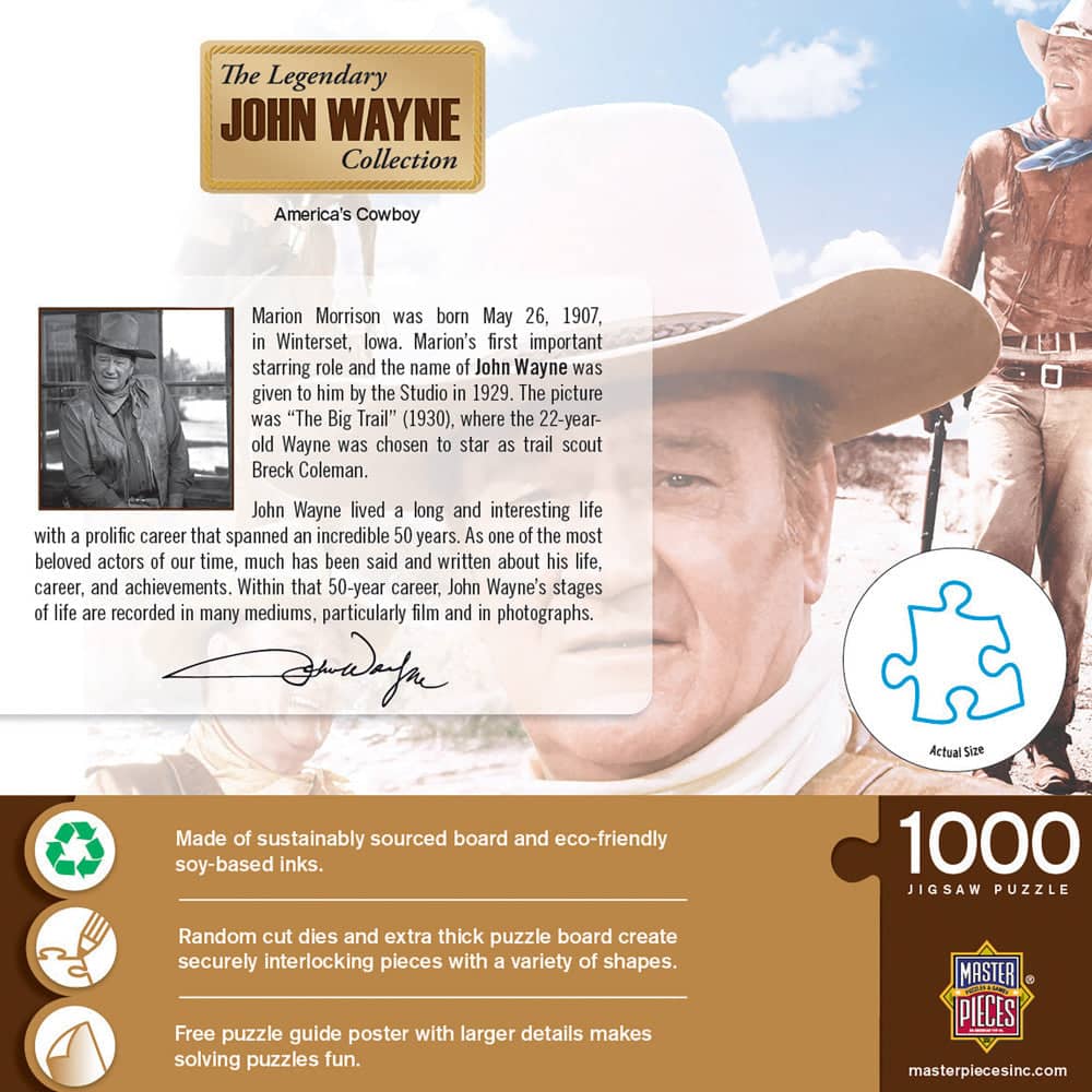 John Wayne Collection - America's Cowboy 1000 Piece Jigsaw Puzzle