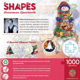 Shapes - Snowman Spectacle Shaped 1000 Piece Jigsaw puzzle