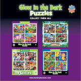 Glow in the Dark 100 Piece Jigsaw Puzzles - 4-Pack V1