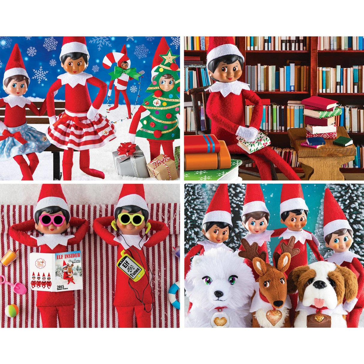 Elf on the Shelf 4-Pack 100 Piece Jigsaw Puzzles - V1