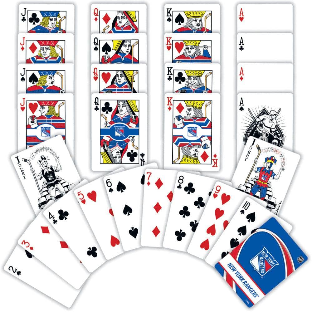 New York Rangers Playing Cards - 54 Card Deck