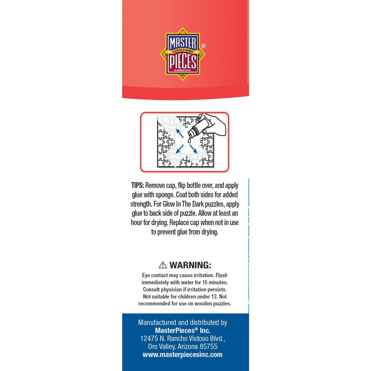 Jigsaw Puzzle Glue with Sponge Applicator - 5 oz