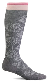 Women's Full Floral | Moderate Graduated Compression Socks | Wide Calf Fit by Sockwell