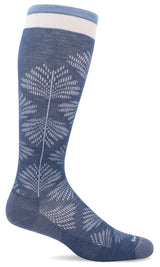 Women's Full Floral | Moderate Graduated Compression Socks | Wide Calf Fit by Sockwell
