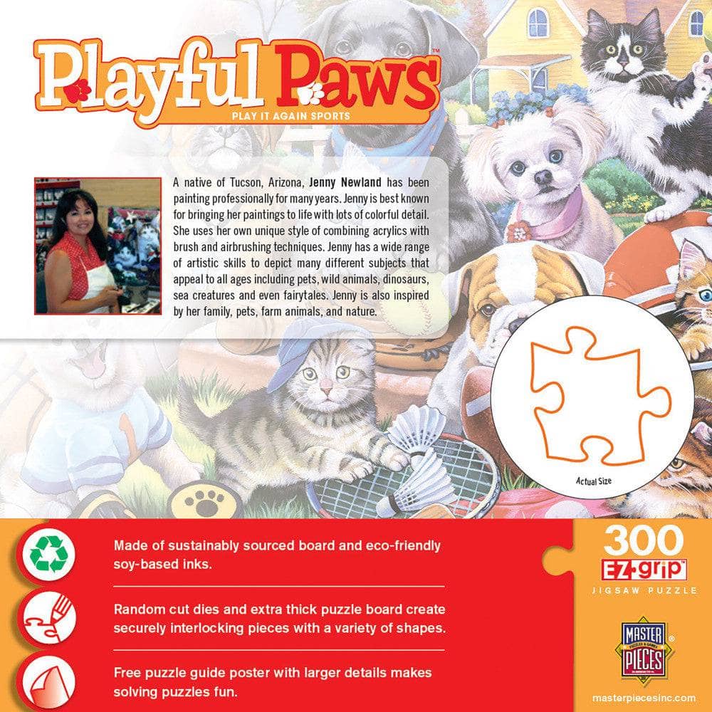 Playful Paws - Play it Again Sports 300 Piece EZ Grip Jigsaw Puzzle