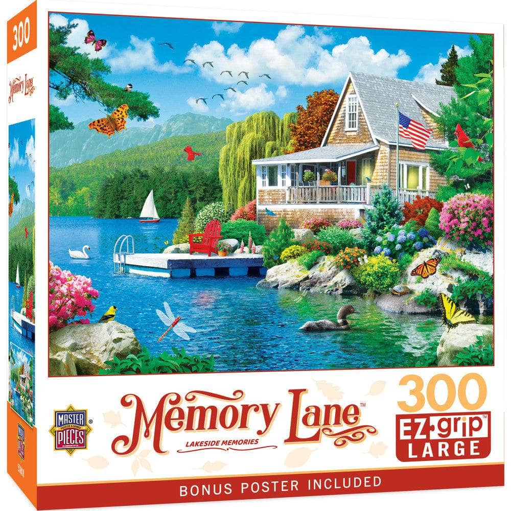 Memory Lane - Lakeside Memories 300 Piece EZ Grip Jigsaw Puzzle