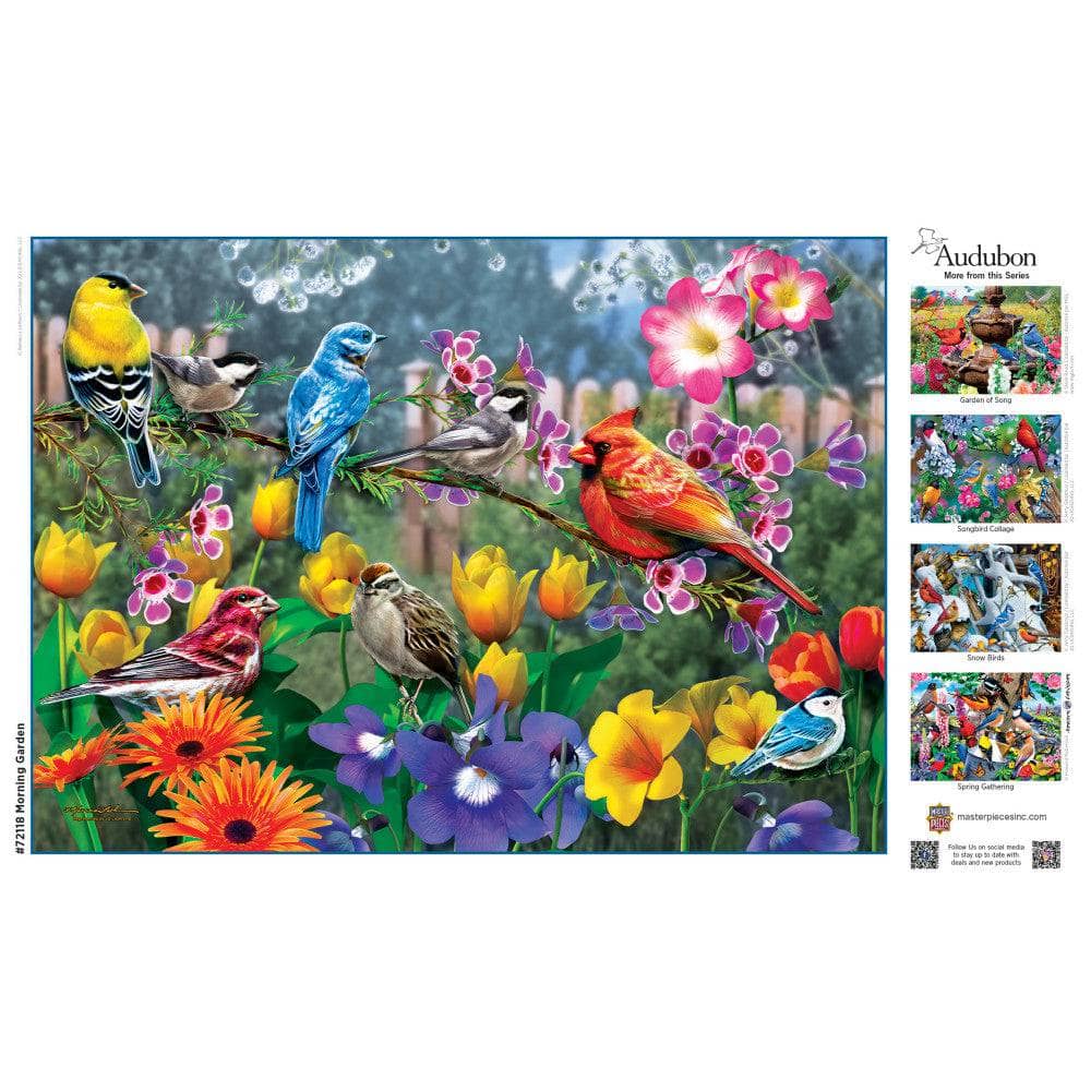 Audubon - Morning Garden 1000 Piece Jigsaw Puzzle