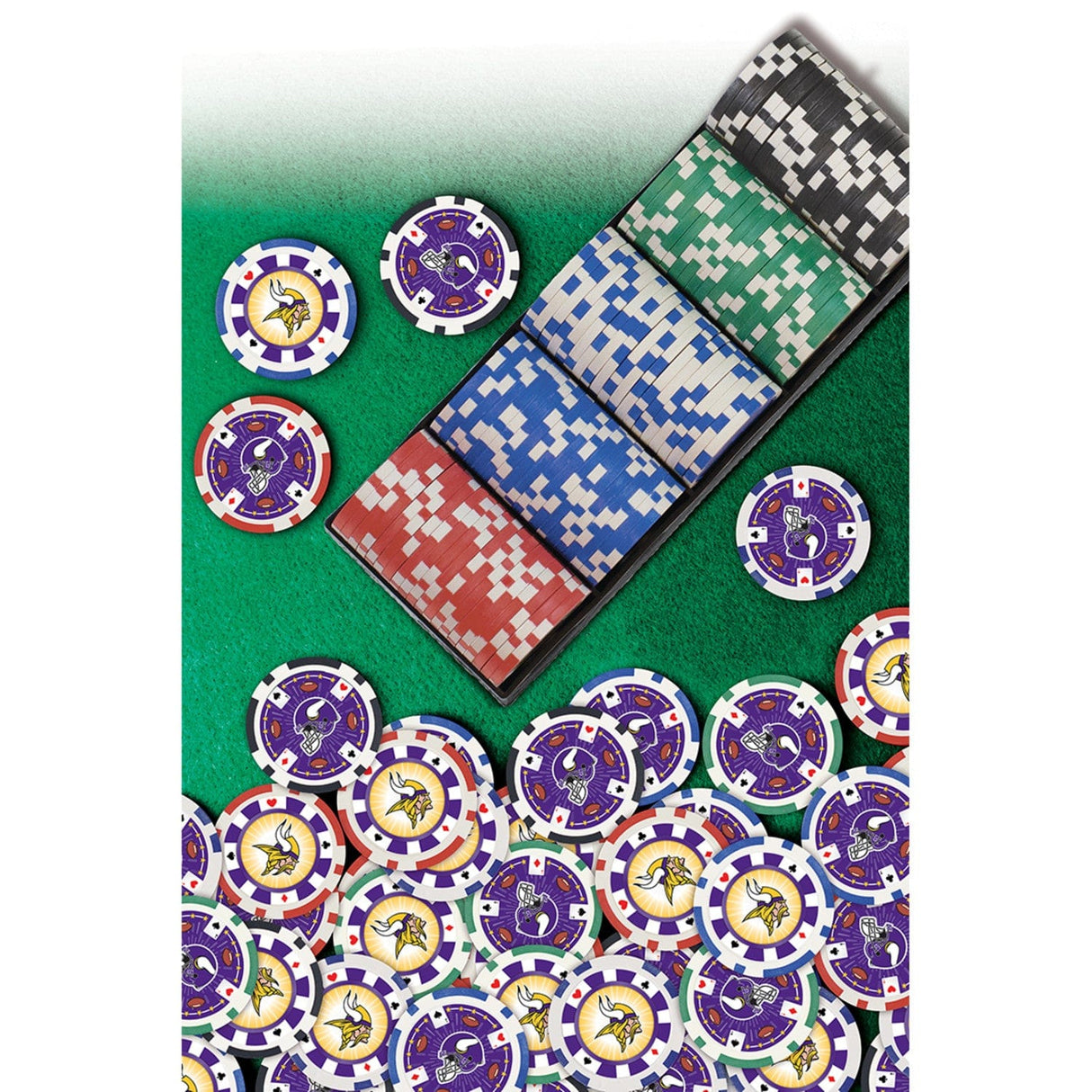 Minnesota Vikings 100 Piece Poker Chips