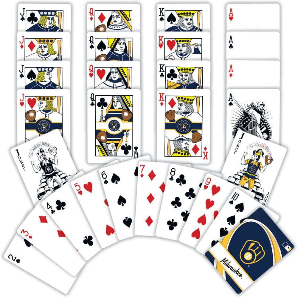 Milwaukee Brewers Playing Cards - 54 Card Deck
