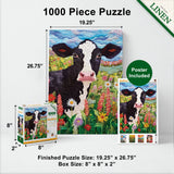 Quilted - Frolic in the Fields 1000 Piece Jigsaw Puzzle