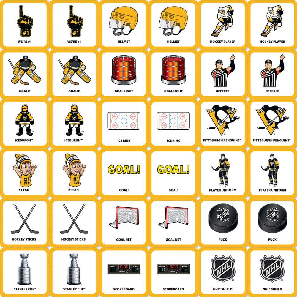 Pittsburgh Penguins Matching Game