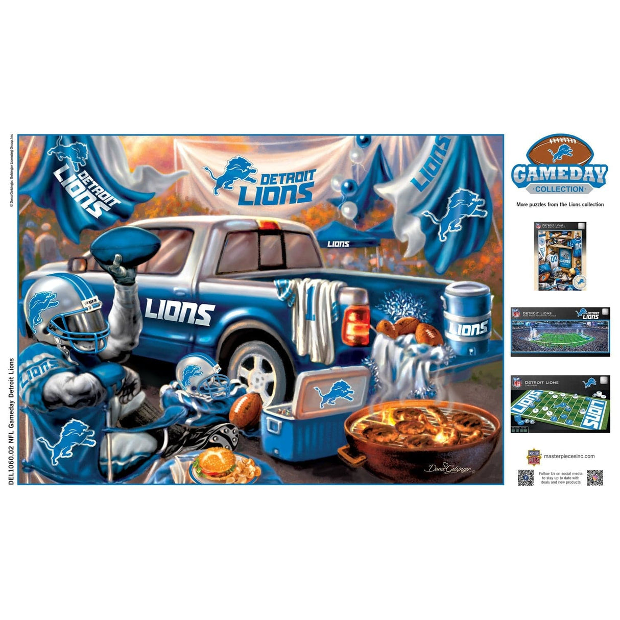 Detroit Lions - Gameday 1000 Piece Jigsaw Puzzle