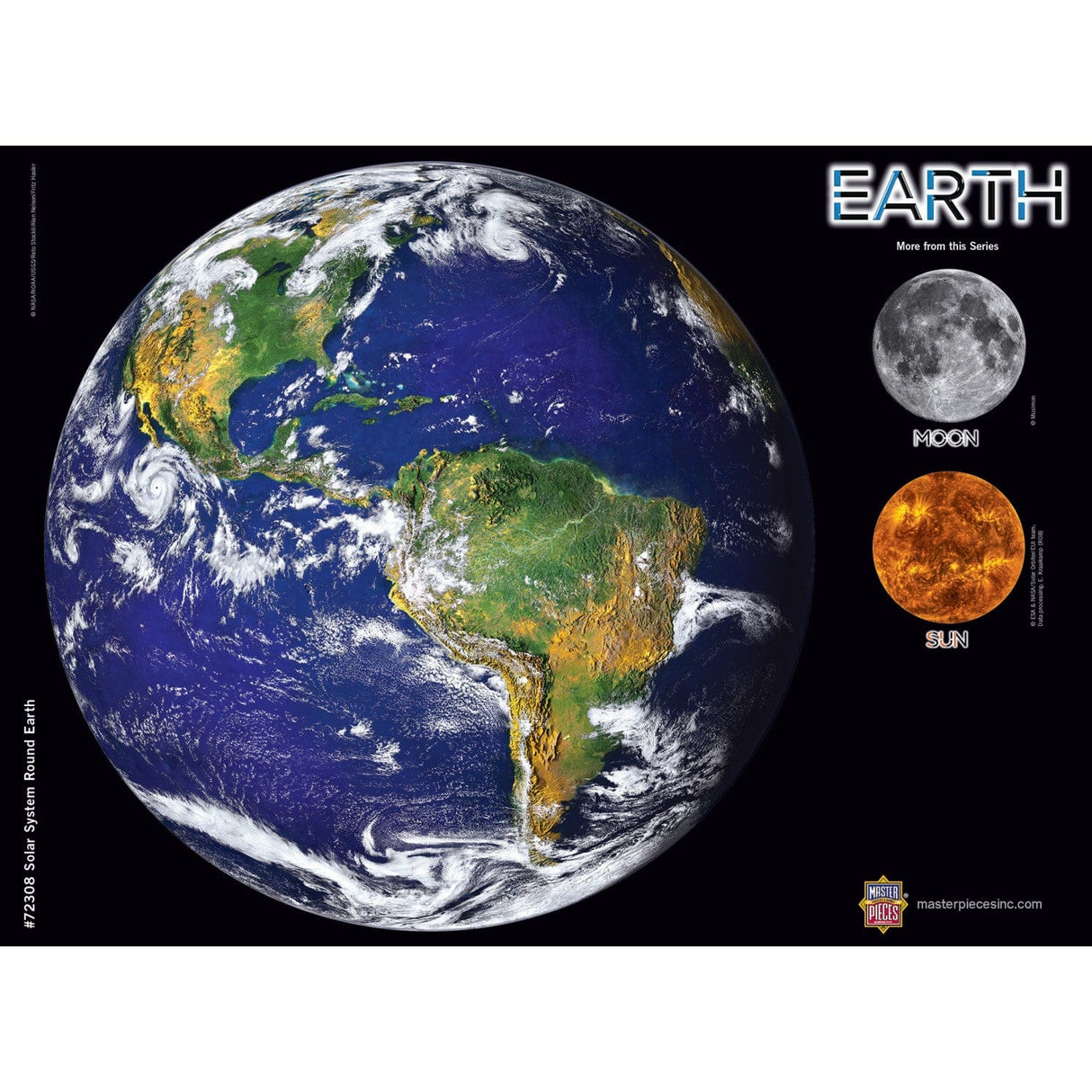 Solar System - The Earth 1000 Piece Round Jigsaw Puzzle