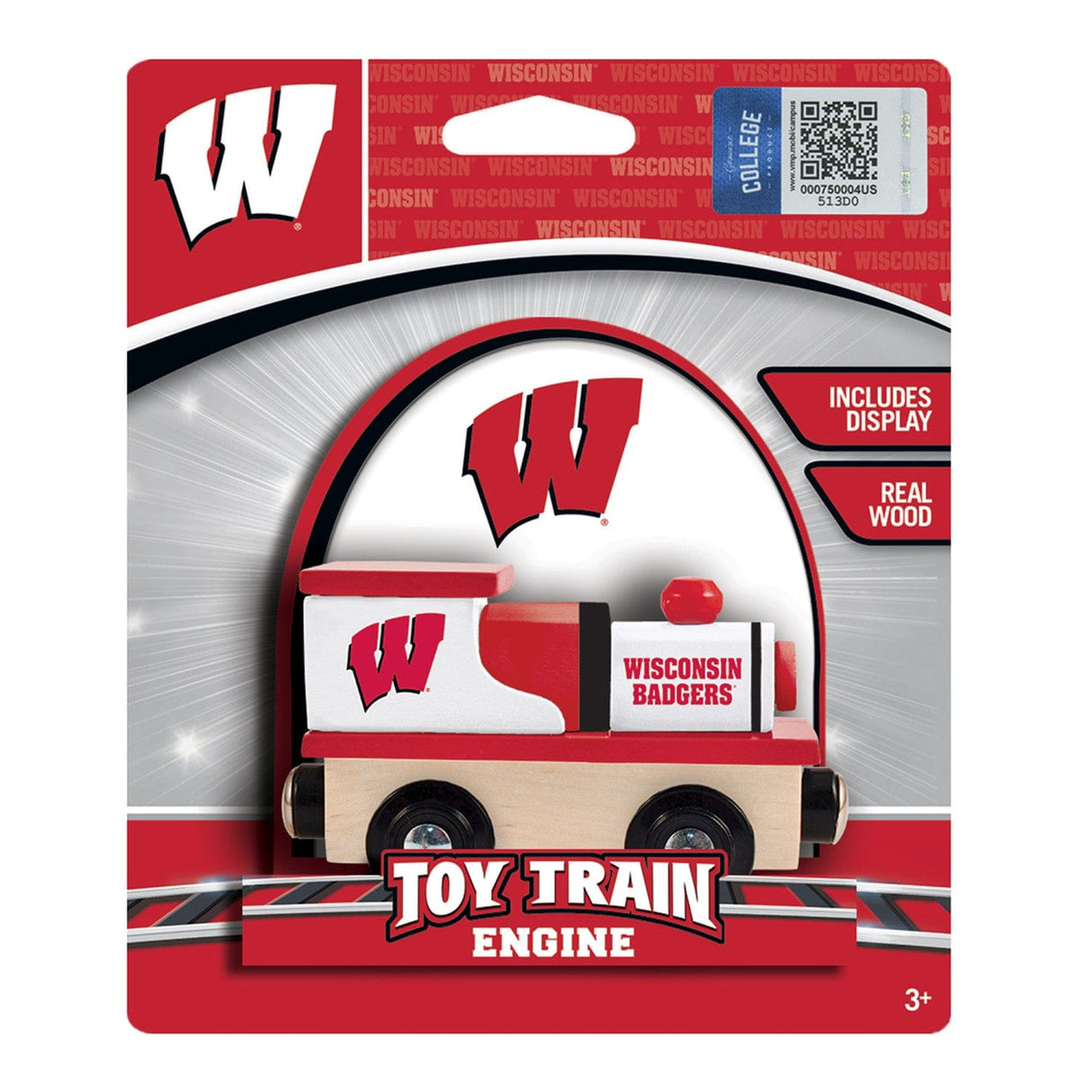 Wisconsin Badgers Toy Train Engine