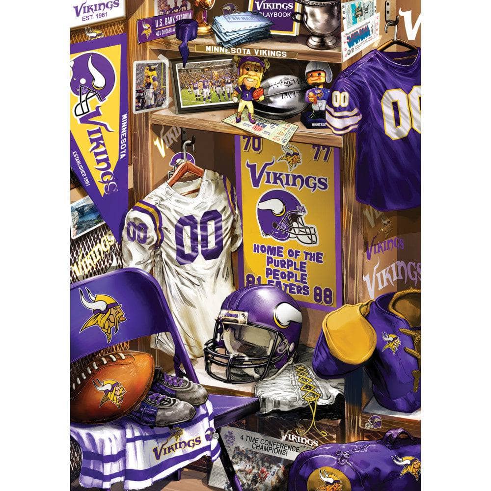 Minnesota Vikings - Locker Room 500 Piece Jigsaw Puzzle