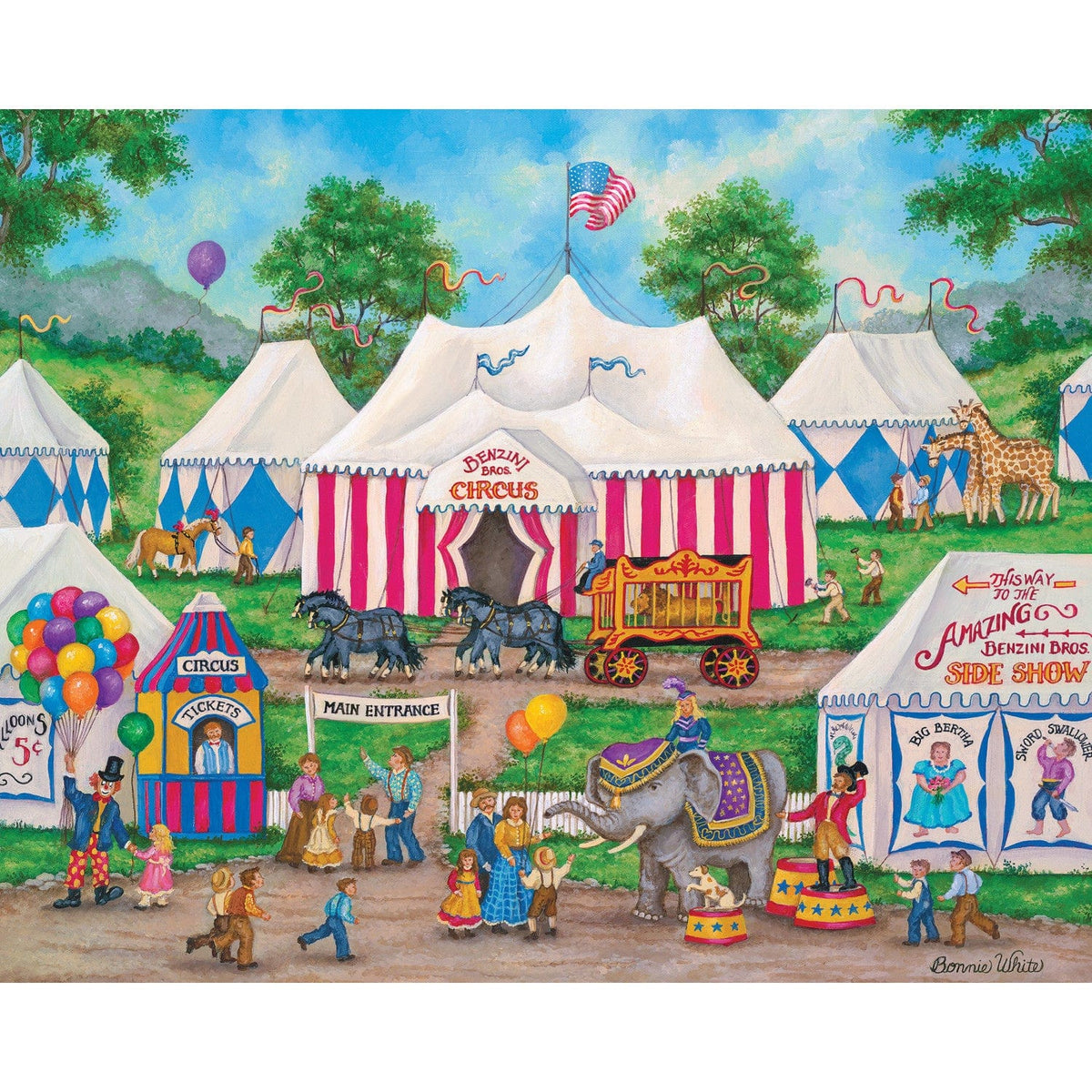 Folk Art Jigsaw Puzzle Collection - 12-Pack