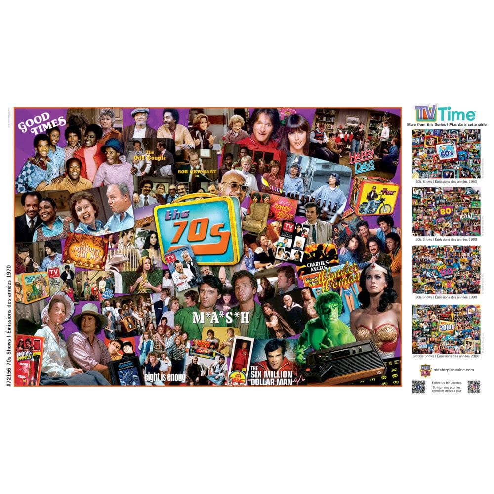 TV Time - 70's Shows 1000 Piece Jigsaw Puzzle