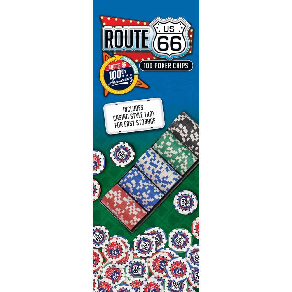 Route 66 100 Piece Poker Chips
