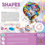Shapes - Hot Air Balloons 500 Piece Jigsaw Puzzle