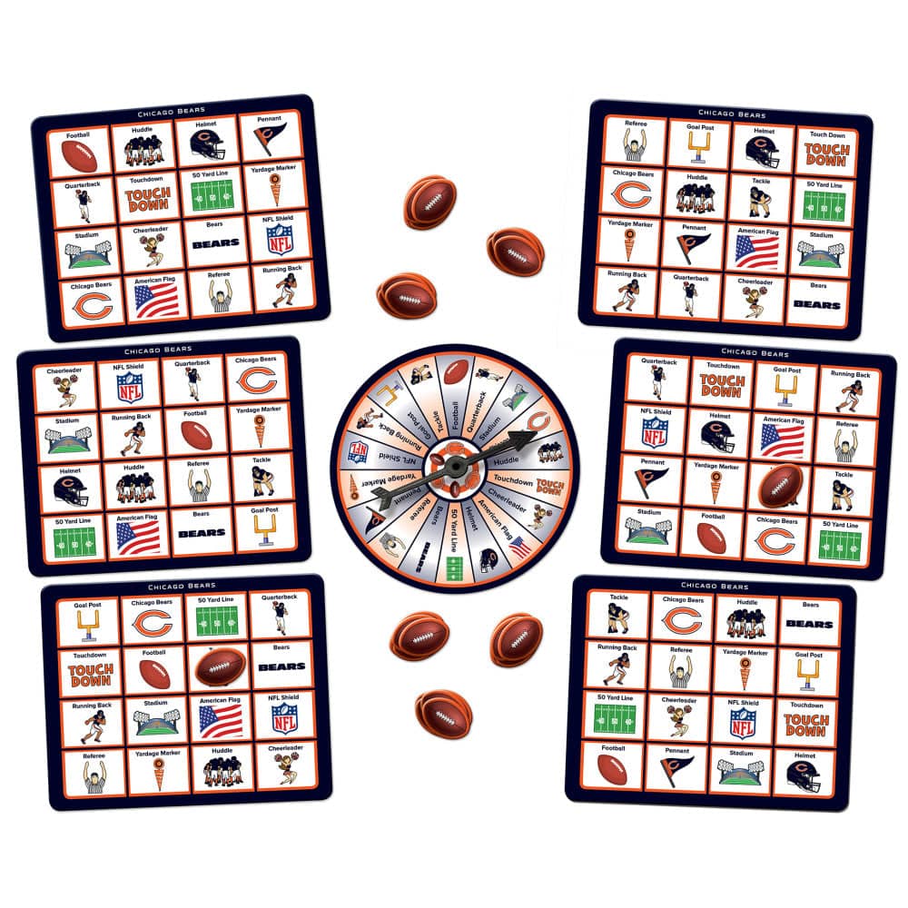 Chicago Bears NFL Bingo Game